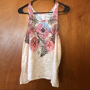 Size Large A Shape Aztec Print Tank Top